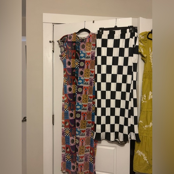 Dressed in LALA Dresses & Skirts - Dressed in LALA Black and White Checkered Midi Skirt